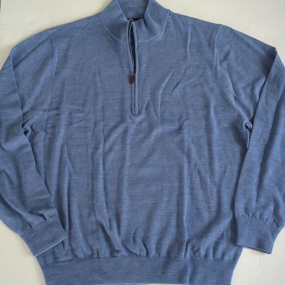 Paul Stuart 1/4 Zip Sweater Size XL - Picture 2 of 8